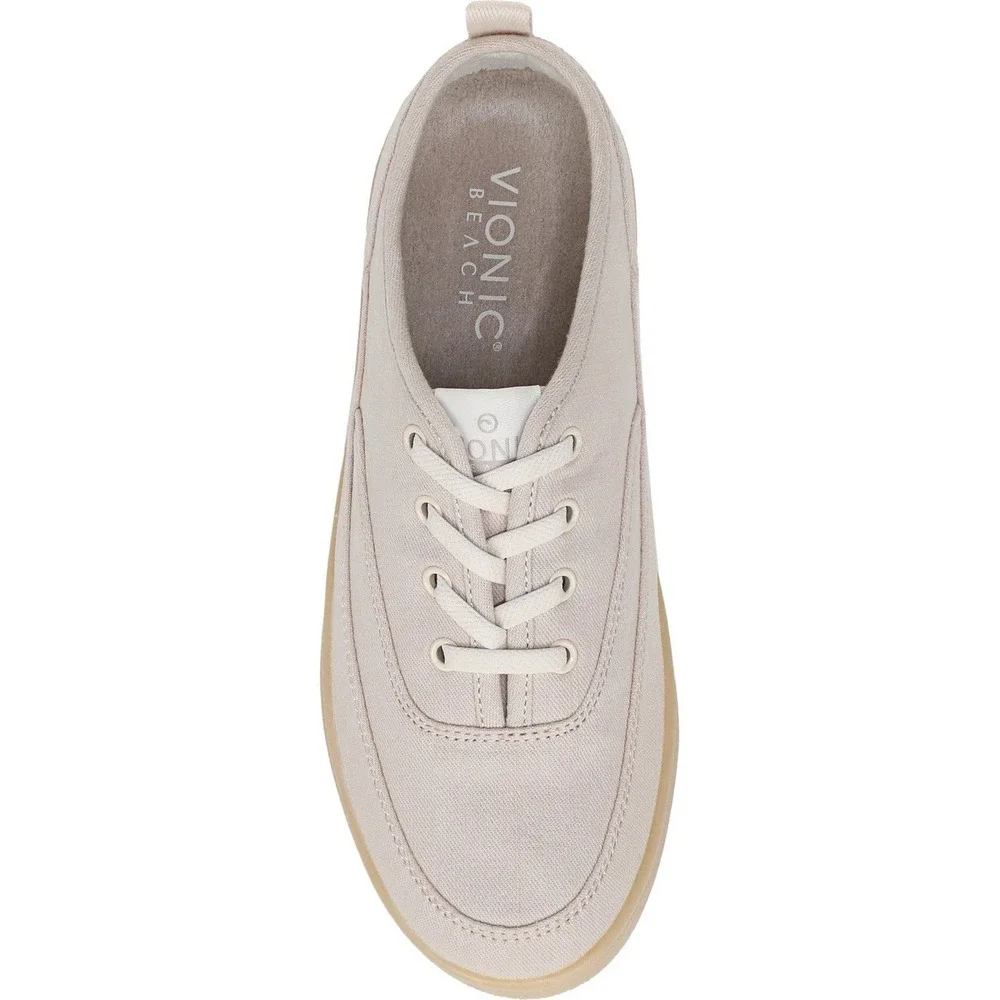 VIONIC Beach Cyan Slip On Sneaker Womens 8 Beige Lace Up Comfort Shoe NWOT - Picture 2 of 10